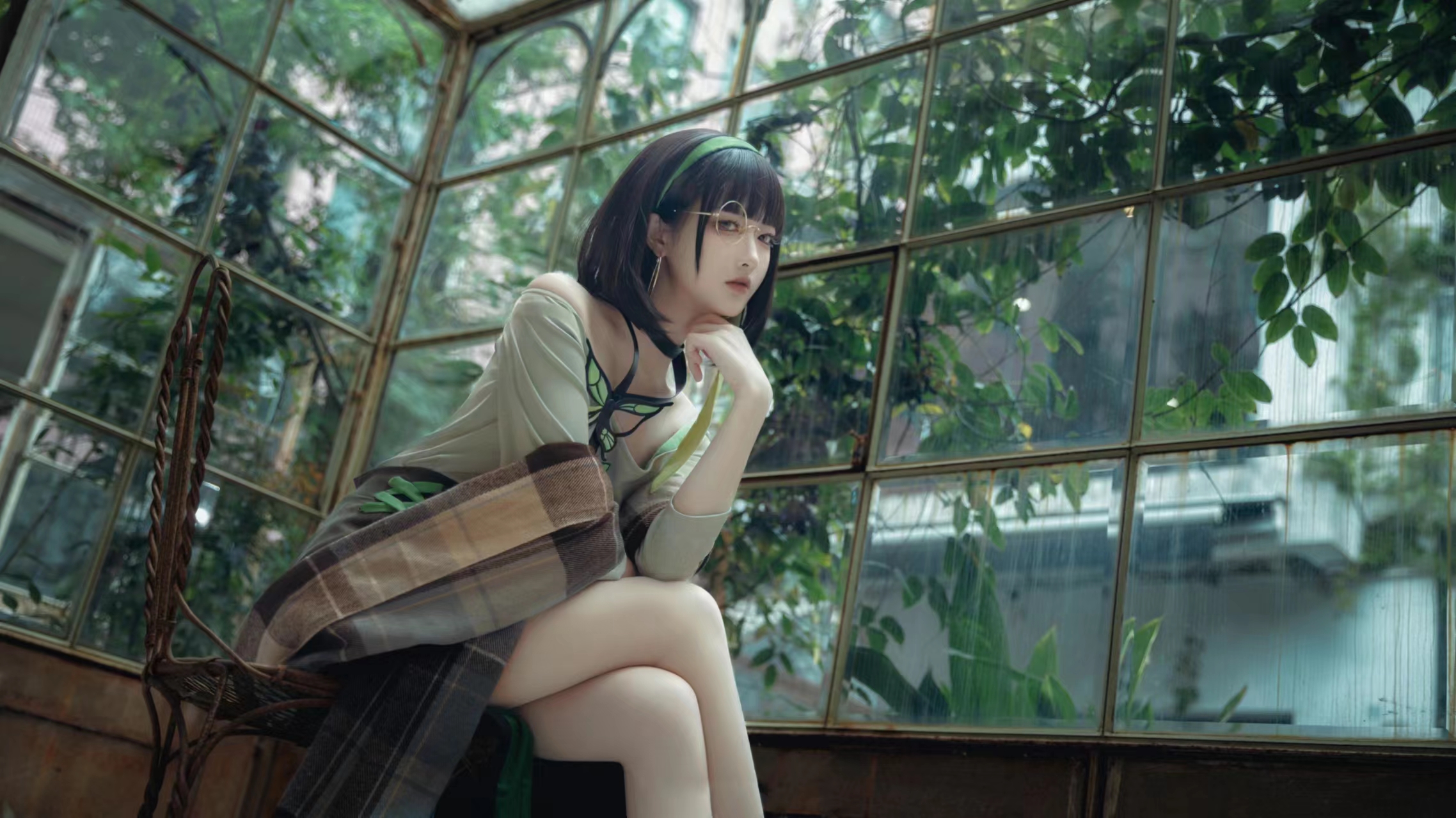 秘密花园_女孩_气质_美女_4k壁纸