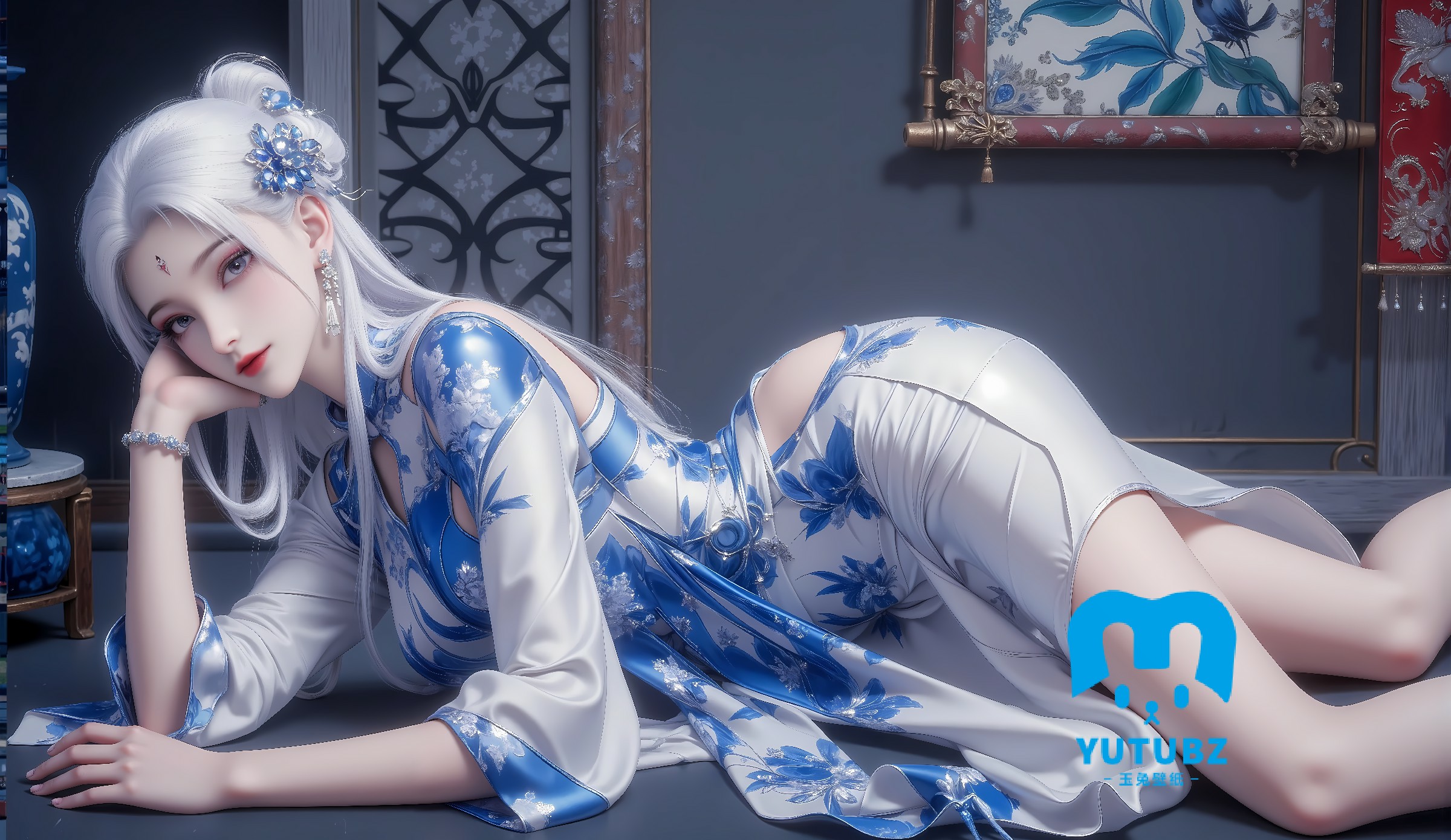 国漫壁纸丨小白-青花瓷-15S-21H