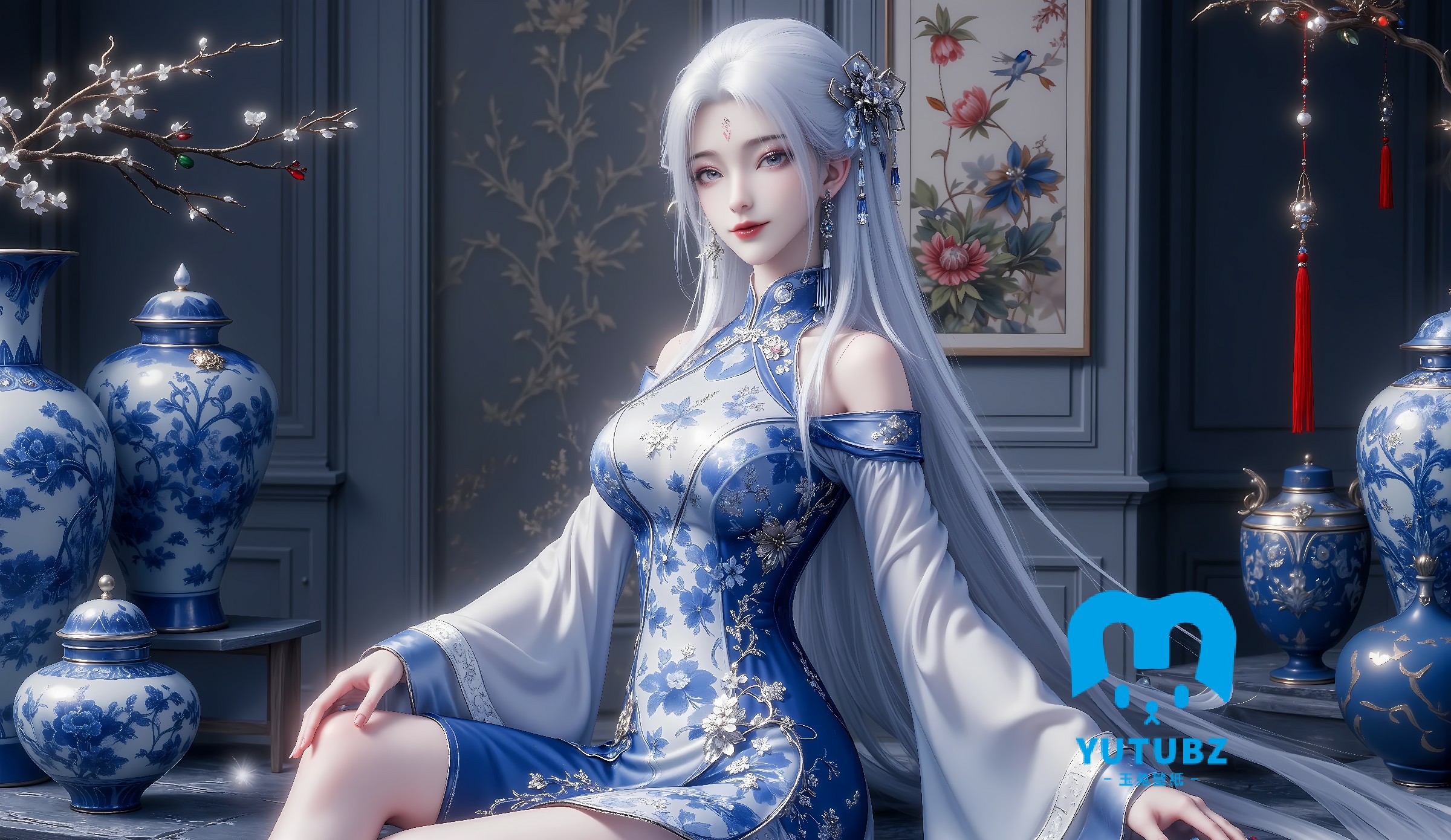 国漫壁纸丨小白-青花瓷-15S-21H