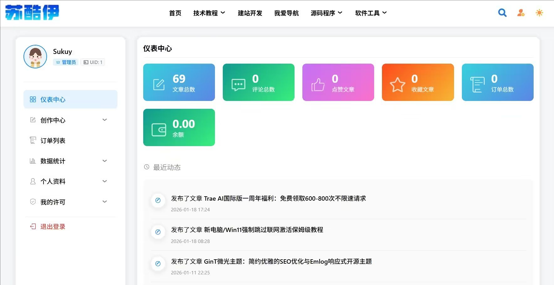 Mirai 未来主题-多功能现代化的Typecho内容管理主题